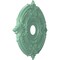 Ekena Millwork Attica PVC Medallion (Canopies up to 6 3/4"), 19"OD x 3 1/2"ID x 1"P, Metallic Sea Mist CMP19ATFSM - alternate 5
